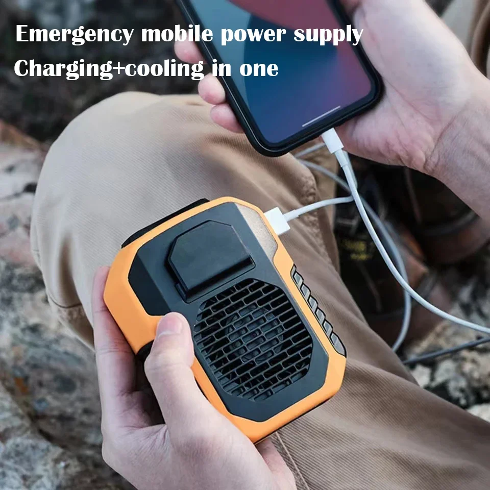 Early Summer Sale 49% Offš„ 2025 Smart AI Long-lasting Battery Powerful Portable Waist Clip Fan, Wearable Hanging Neck Fan