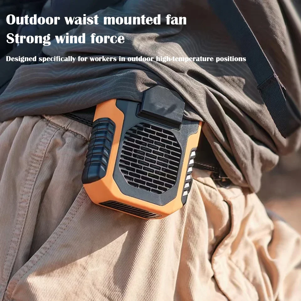 Early Summer Sale 49% Offš„ 2025 Smart AI Long-lasting Battery Powerful Portable Waist Clip Fan, Wearable Hanging Neck Fan