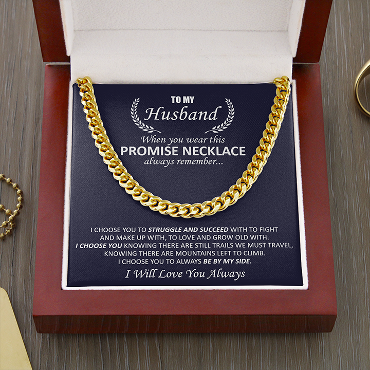 Gift For Husband - Promise - Cuban Link