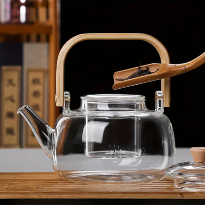 🎁 Last day 49% OFF - CozyTeapot® Clear Borosilicate Glass Teapot with Infuser | Elegant Gift Idea