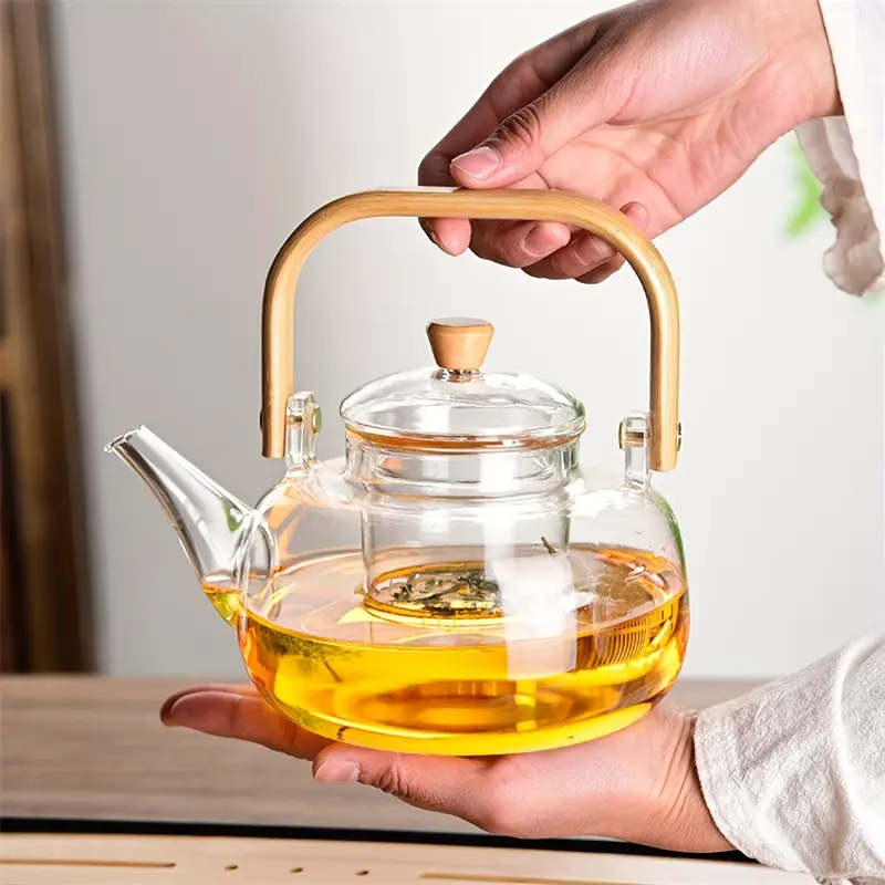🎁 Last day 49% OFF - CozyTeapot® Clear Borosilicate Glass Teapot with Infuser | Elegant Gift Idea