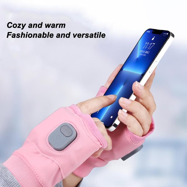 🎁 Christmas Promotion 45% Off✨Smart Thermostatic Heated Fingerless Gloves [Universal Fitment - Men/ Women/ Kids]