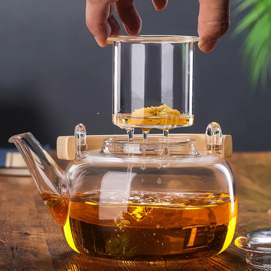 🎁 Last day 49% OFF - CozyTeapot® Clear Borosilicate Glass Teapot with Infuser | Elegant Gift Idea