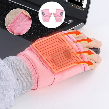 🎁 Christmas Promotion 45% Off✨Smart Thermostatic Heated Fingerless Gloves [Universal Fitment - Men/ Women/ Kids]