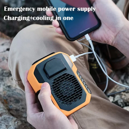 Early Summer Sale 49% Off🔥 2025 Smart AI Long-lasting Battery Powerful Portable Waist Clip Fan, Wearable Hanging Neck Fan