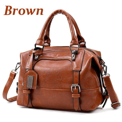Premium Leather Vintage Boho Tote Bag