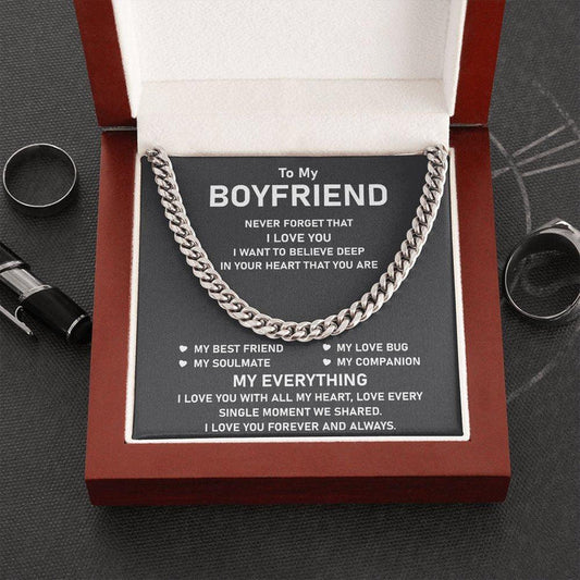 Cuban Chain Necklace-To My Boyfriend-Promise Necklace