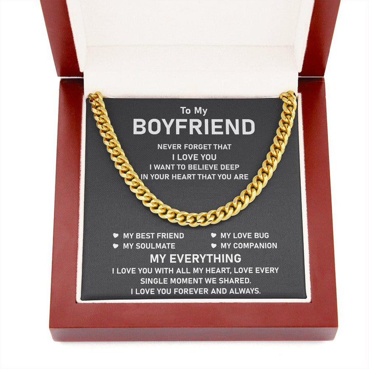 Cuban Chain Necklace-To My Boyfriend-Promise Necklace