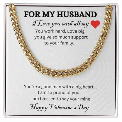 Cuban Link Chain | HAPPY VALENTINE'S DAY HUSBAND