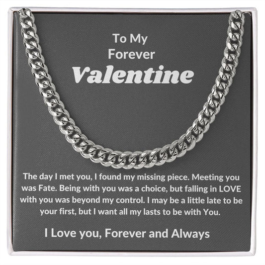 Forever Valentine | Cuban Link Chain