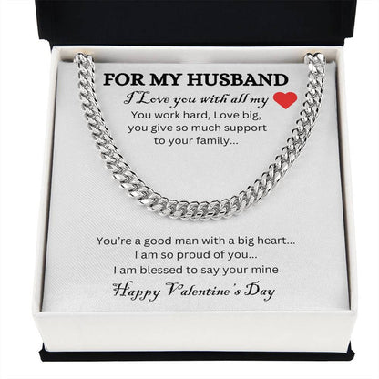 Cuban Link Chain | HAPPY VALENTINE'S DAY HUSBAND