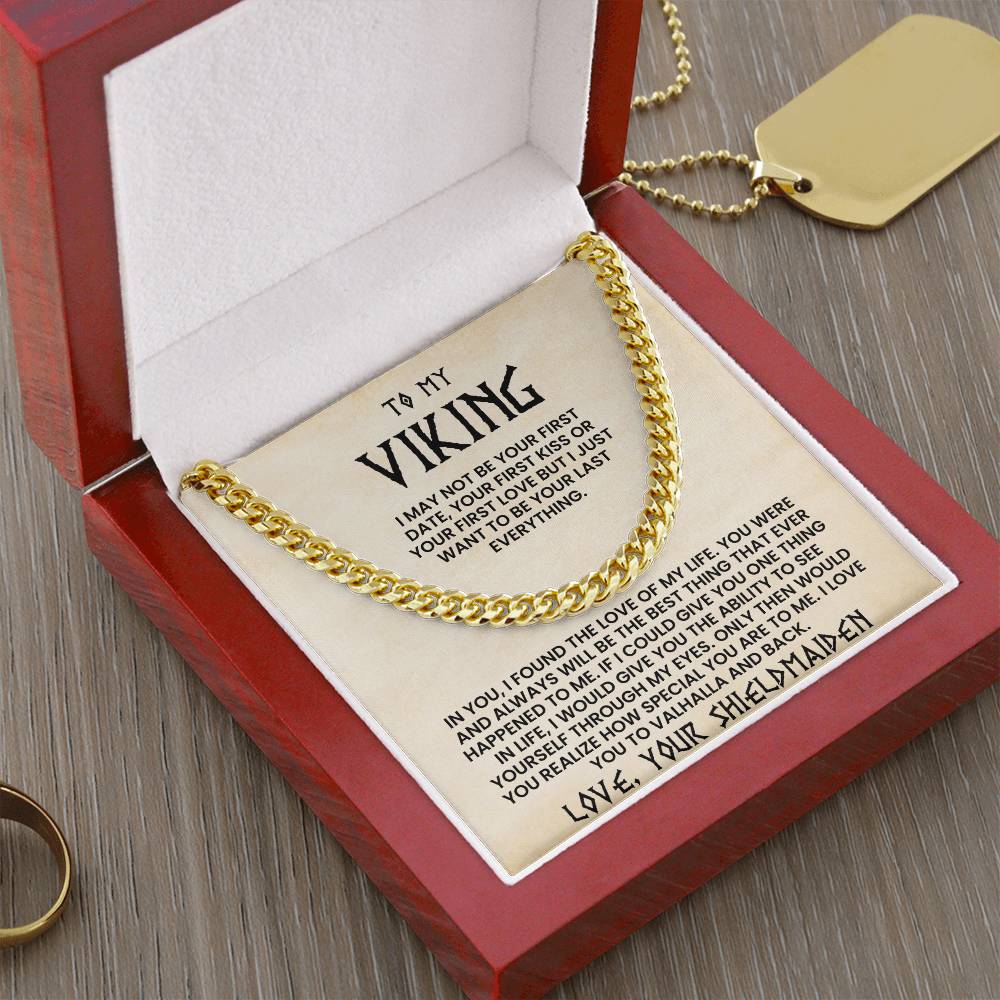 To My Viking-Cuban Link Chain-Love Your Shieldmaiden
