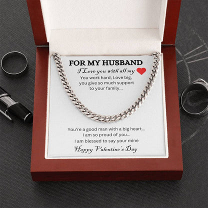 Cuban Link Chain | HAPPY VALENTINE'S DAY HUSBAND