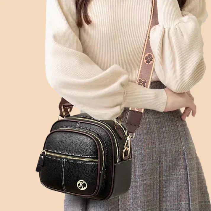 Hot Sale 45% OFF🔥 Classic Multifunctional Adjustable Wide Shoulder Strap Leather Bag