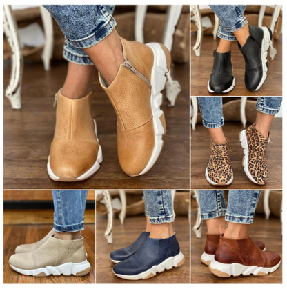 VENTE CHAUDE 45% DE RÉDUCTION🔥 Bottines en cuir de qualité supérieure pour femmes, bottes de marche confortables 