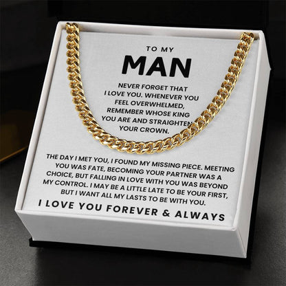 To My Man-Cuban Link Chain-Never Forget That