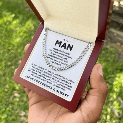 To My Man-Cuban Link Chain-Never Forget That